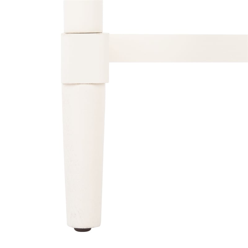 Safavieh Estella Pine Wood 1 Drawer Accent Table in White