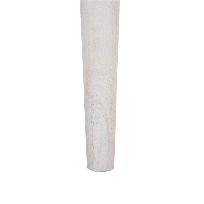Safavieh Lara Marble and Wood Side Table in White