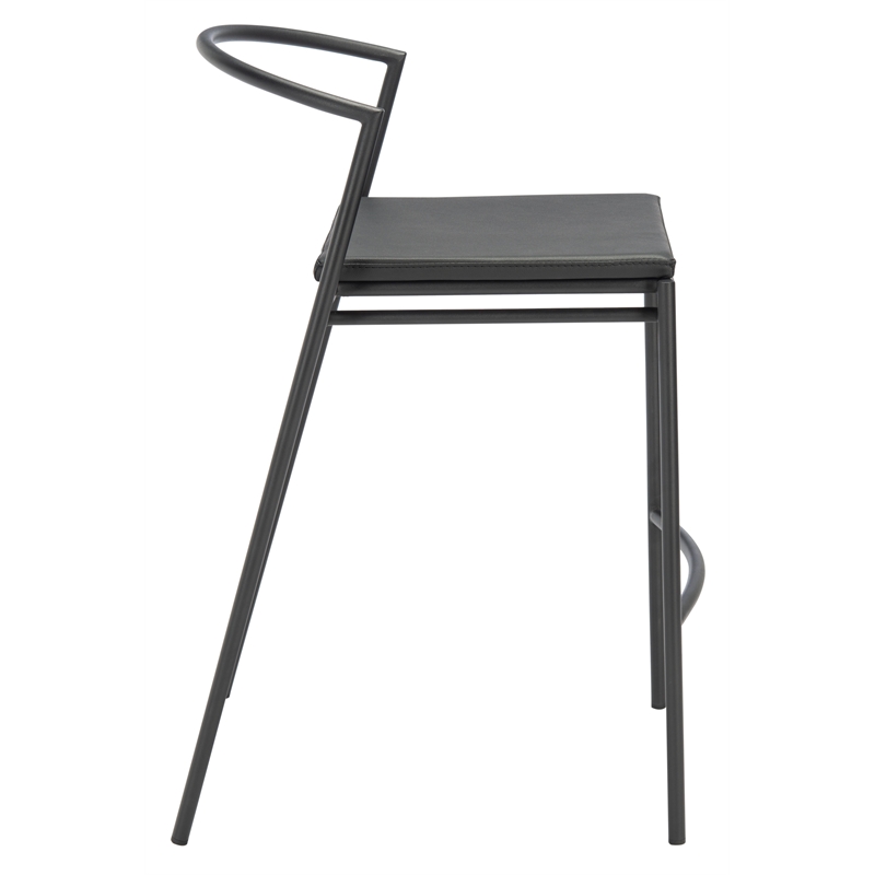 Safavieh Knightley Wood and Metal Counter Stool  in Black
