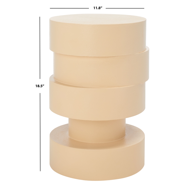 Safavieh Tyce Wood Accent Table in Cream