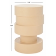 Safavieh Tyce Wood Accent Table in Cream