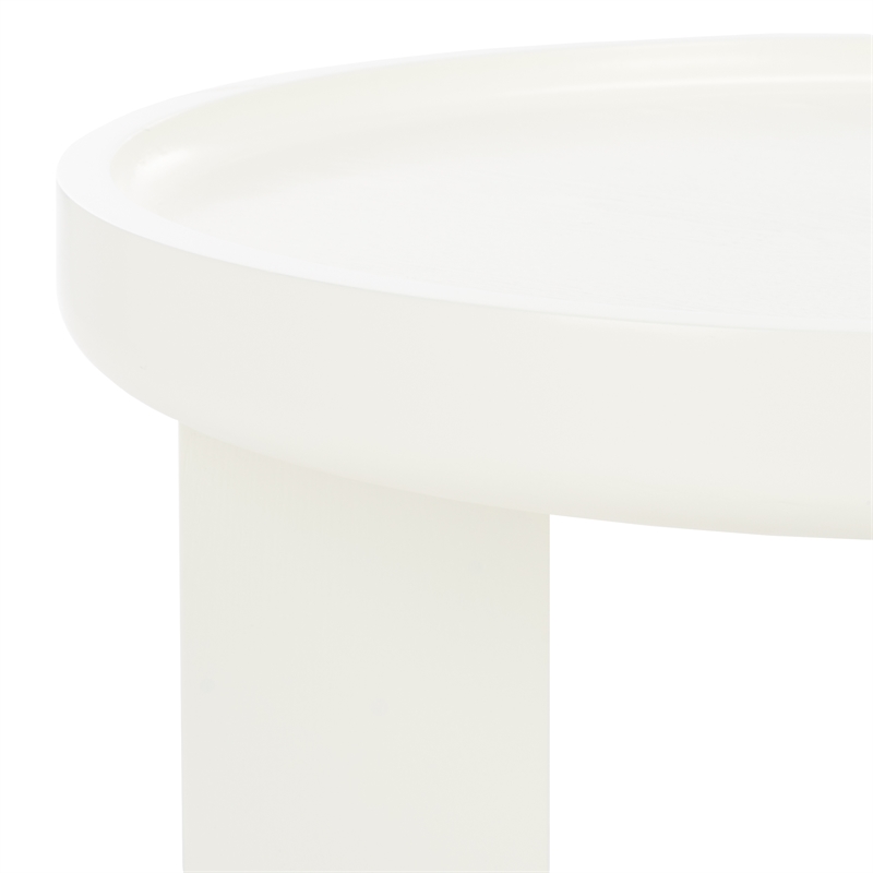 Safavieh Malyn Wood Accent Table in Ivory