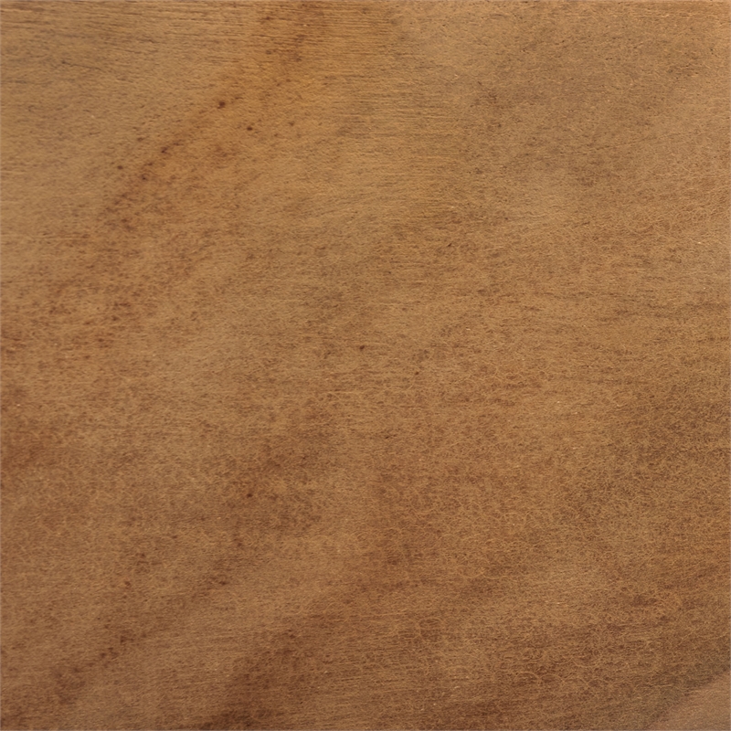 Safavieh Munro Leather and Wood Woven Accent Chair in Natural /Light Brown