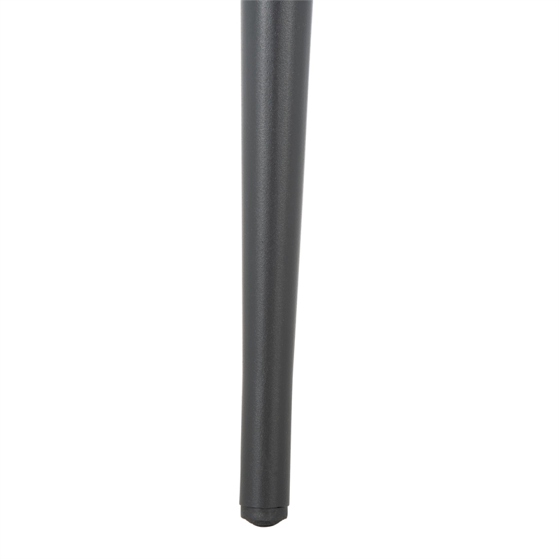 Safavieh Bohden Velvet and Wood Round Bar Stool in Navy / Black