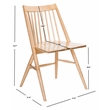Safavieh Wren Wood Dining Chair in Natural