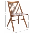 Safavieh Wren Wood Dining Chair in Walnut