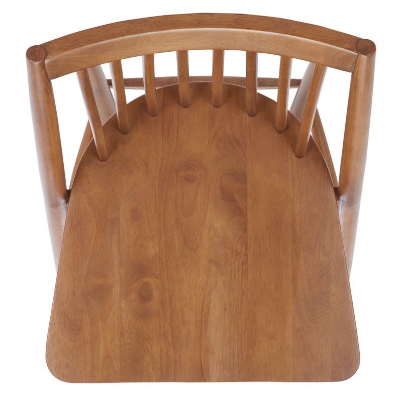 Safavieh Wren Wood Dining Chair in Walnut