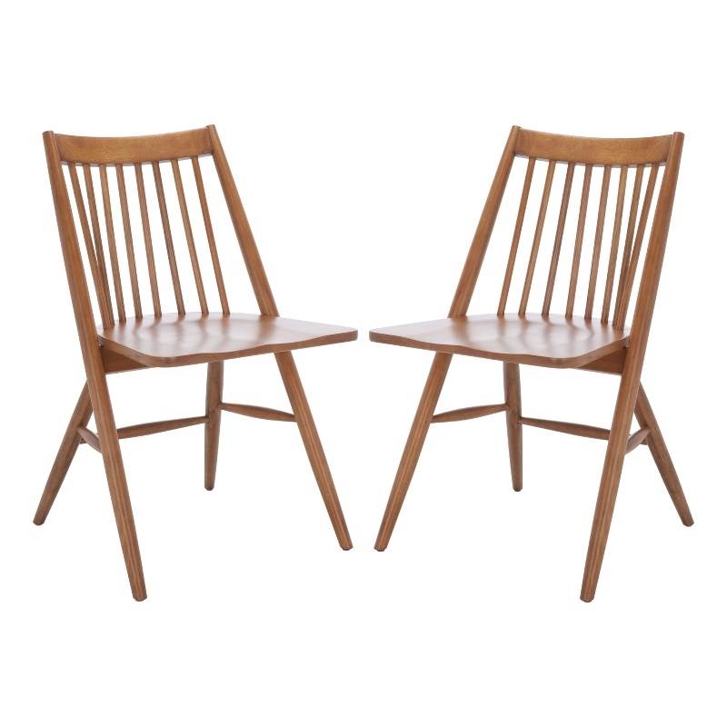 Safavieh Wren Wood Dining Chair in Walnut