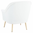 Safavieh Rodrik Wood and Fabric Accent Chair in White