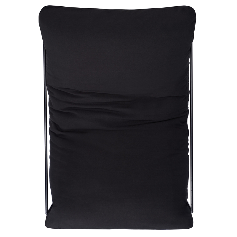 Safavieh Portland Metal and Wood Pillow Top Accent Chair in Black /Black