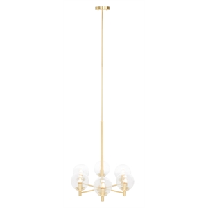 Safavieh Jayde Steel and Iron 6Lt 28&quot Chandelier in Gold