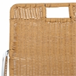 Safavieh Malou Steel and Wood Dining Chair in Olive / Natural