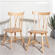 Safavieh Friar Wood Dining Chair in Natural