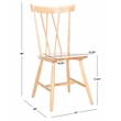 Safavieh Friar Wood Dining Chair in Natural