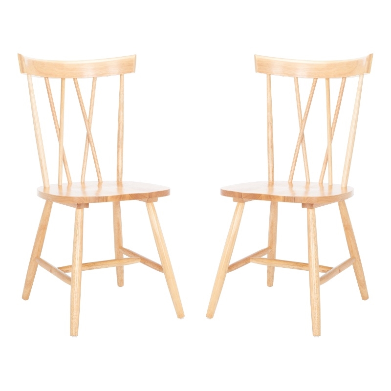 Safavieh Friar Wood Dining Chair in Natural