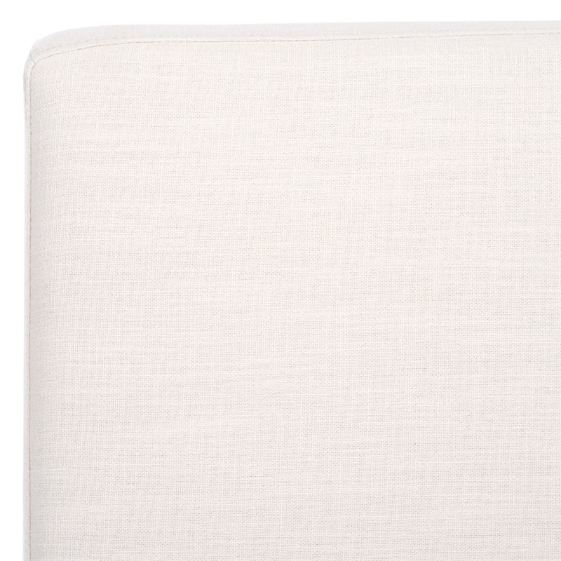 Safavieh Oliviadella Wood and Fabric Accent Chair in Cream / White