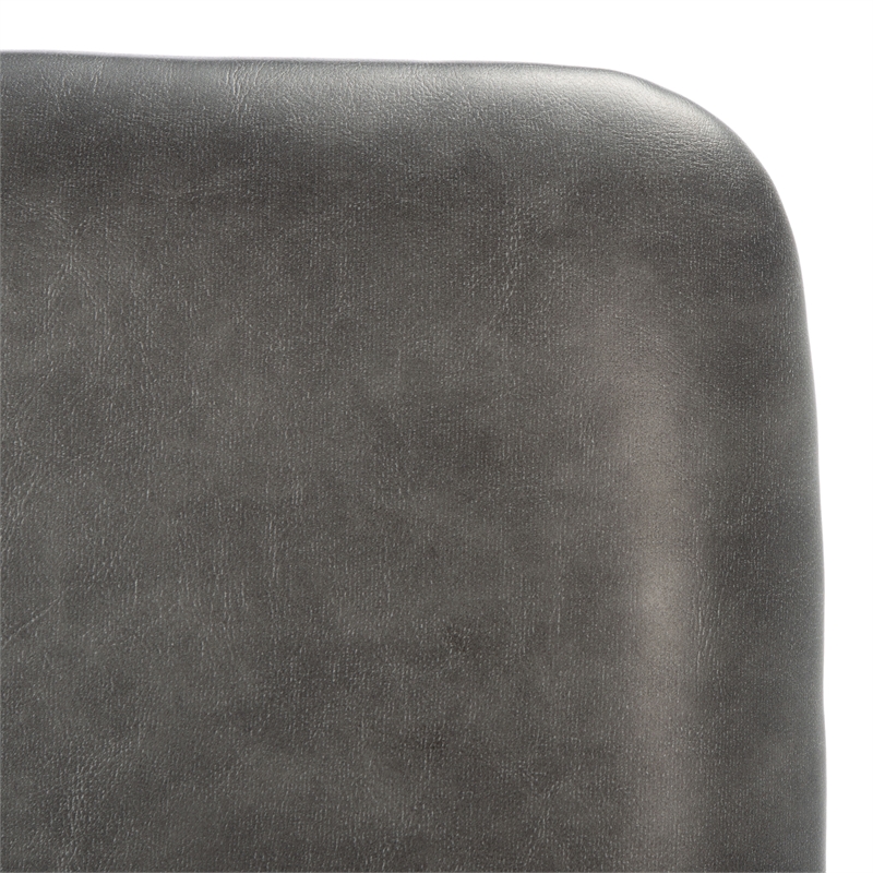 Safavieh Chavelle Metal and Wood Side Chair in Gray / Black