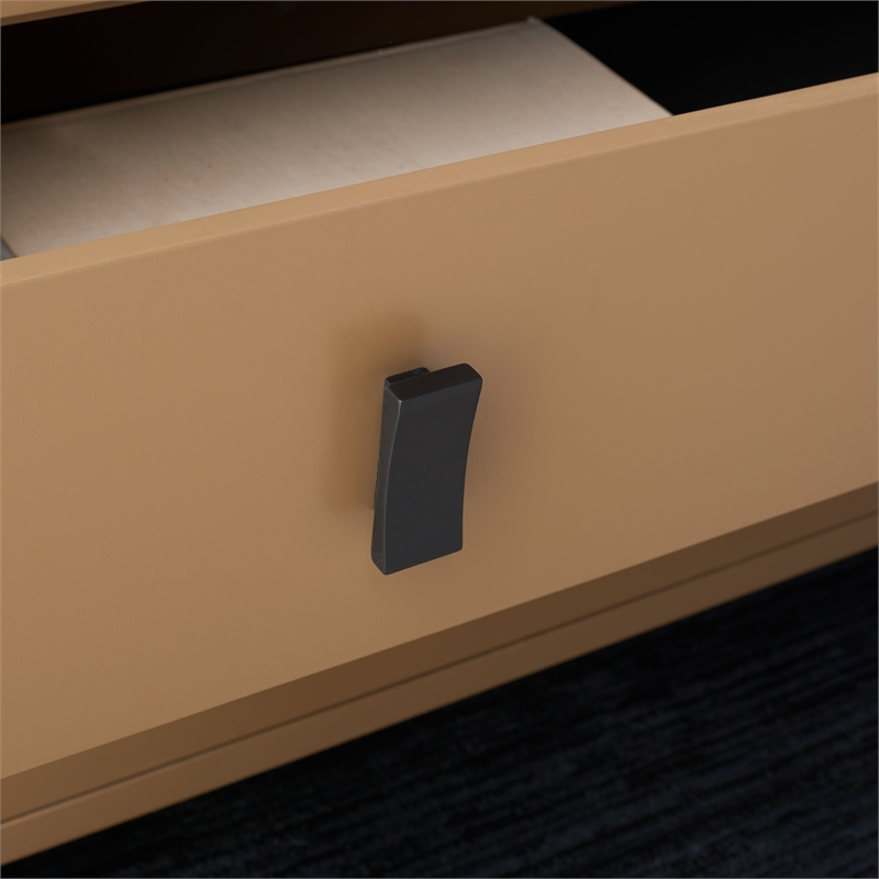 Safavieh Blaize Wood and Metal 3 Drawer Chest in Taupe / Black