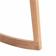 Safavieh Willa Leather and Wood Rocking Dining Chair in Black / Natural