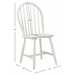 Safavieh Camden Wood Spindle Dining Chair in Off White
