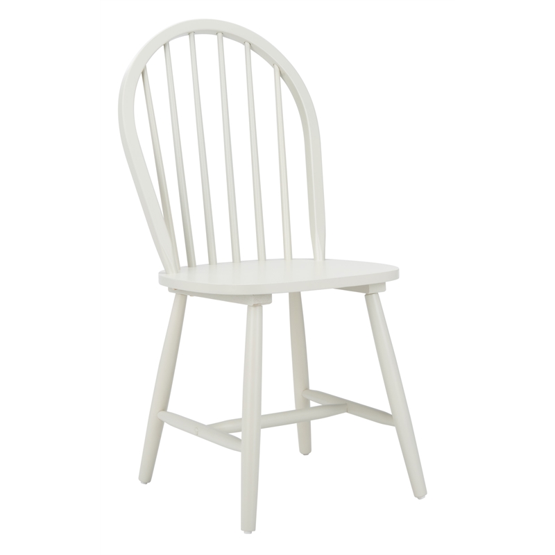 Safavieh Camden Wood Spindle Dining Chair in Off White