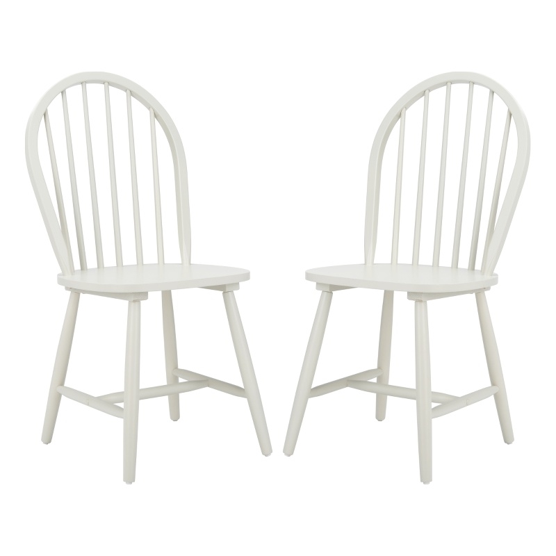 Safavieh Camden Wood Spindle Dining Chair in Off White