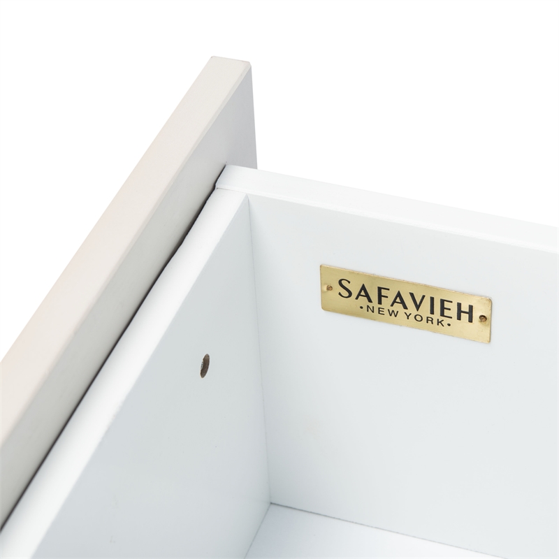 Safavieh Genevieve Wood 3 Drawer Dresser in White