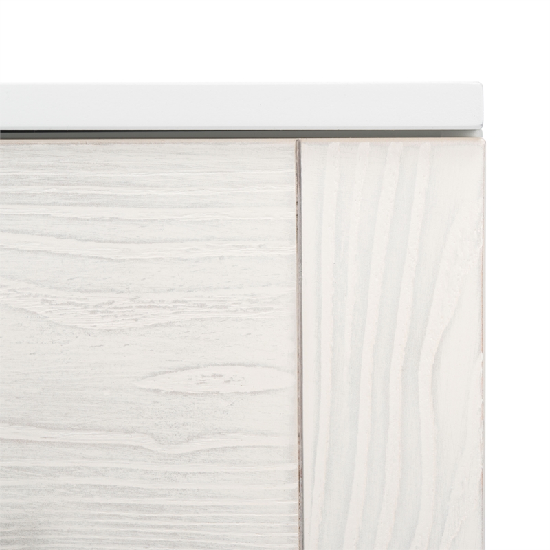 Safavieh Genevieve Wood 3 Drawer Dresser in White