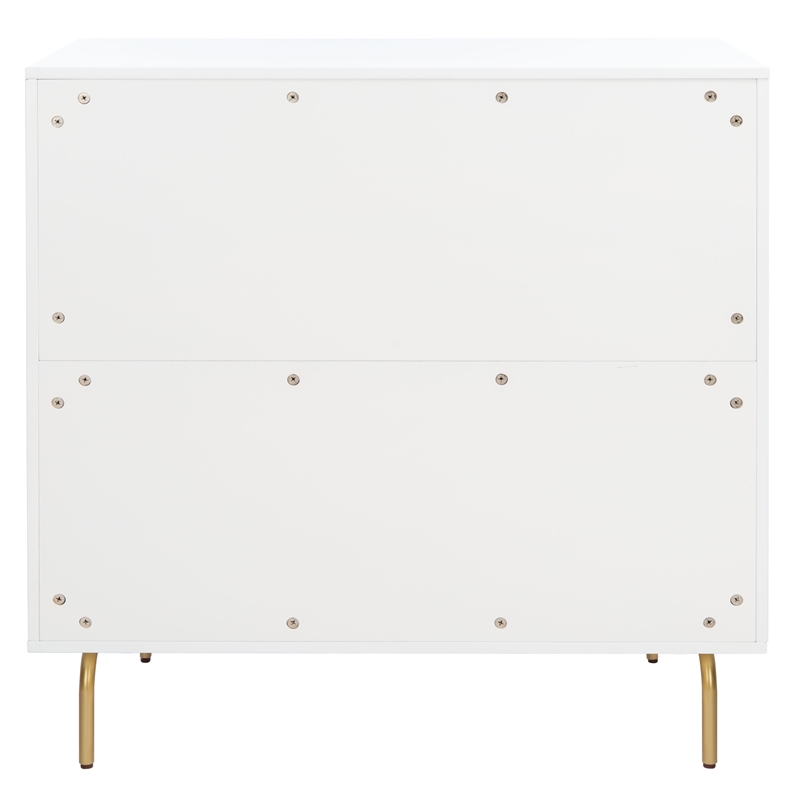 Safavieh Genevieve Wood 3 Drawer Dresser in White
