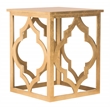 Safavieh Milo Wood End Table in Gold