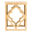 Safavieh Milo Wood End Table in Gold