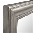 Safavieh Kerry Metal and Wood Small Rectangle Wall Mirror in Silver