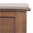 Safavieh Athena Wood and Metal 2 Drawer Console Table in Brown
