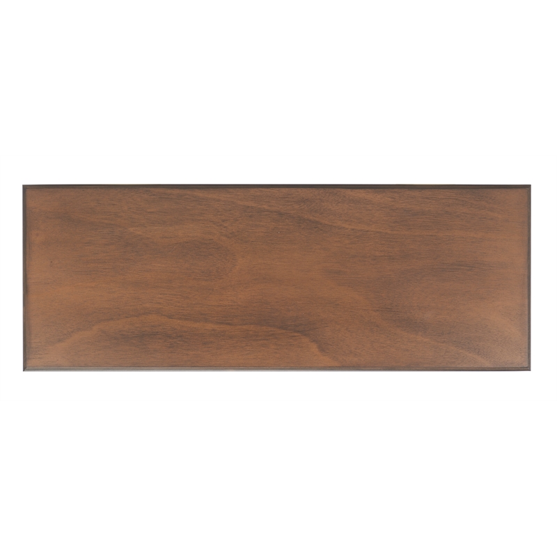 Safavieh Athena Wood and Metal 2 Drawer Console Table in Brown