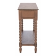Safavieh Athena Wood and Metal 2 Drawer Console Table in Brown