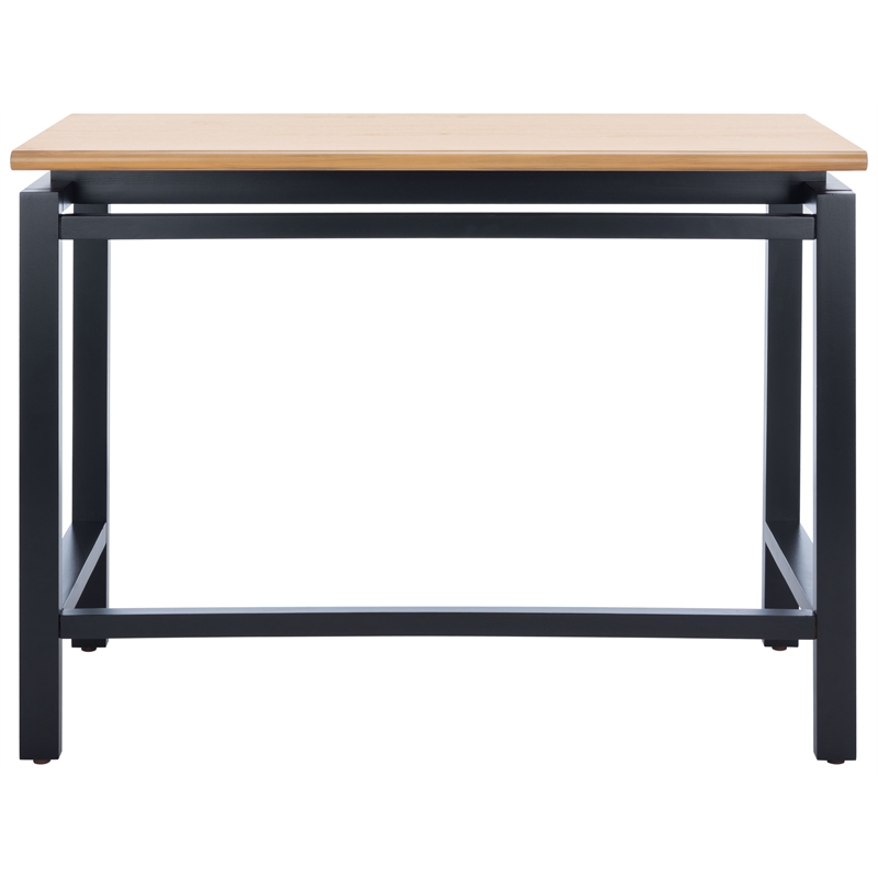 Safavieh Embry Wood Desk in Natural / Black