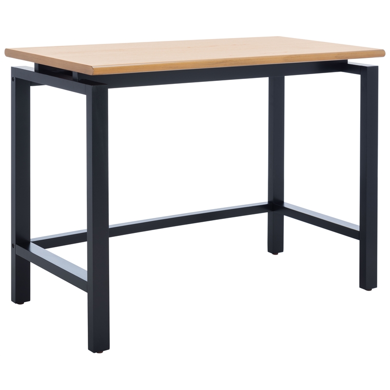 Safavieh Embry Wood Desk in Natural / Black