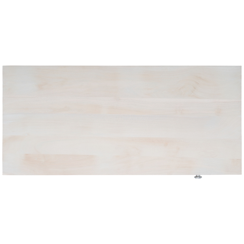 Safavieh Raveena Wood and Iron Desk in White / Silver