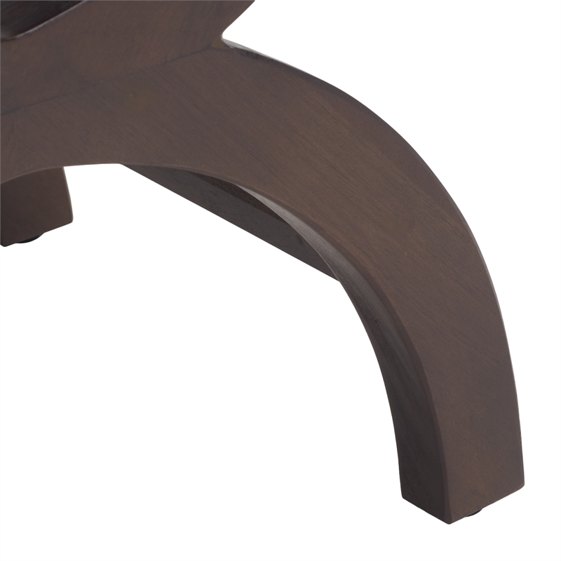 Safavieh Maxine Wood and Metal Accent Table With Storage Drawer in Walnut