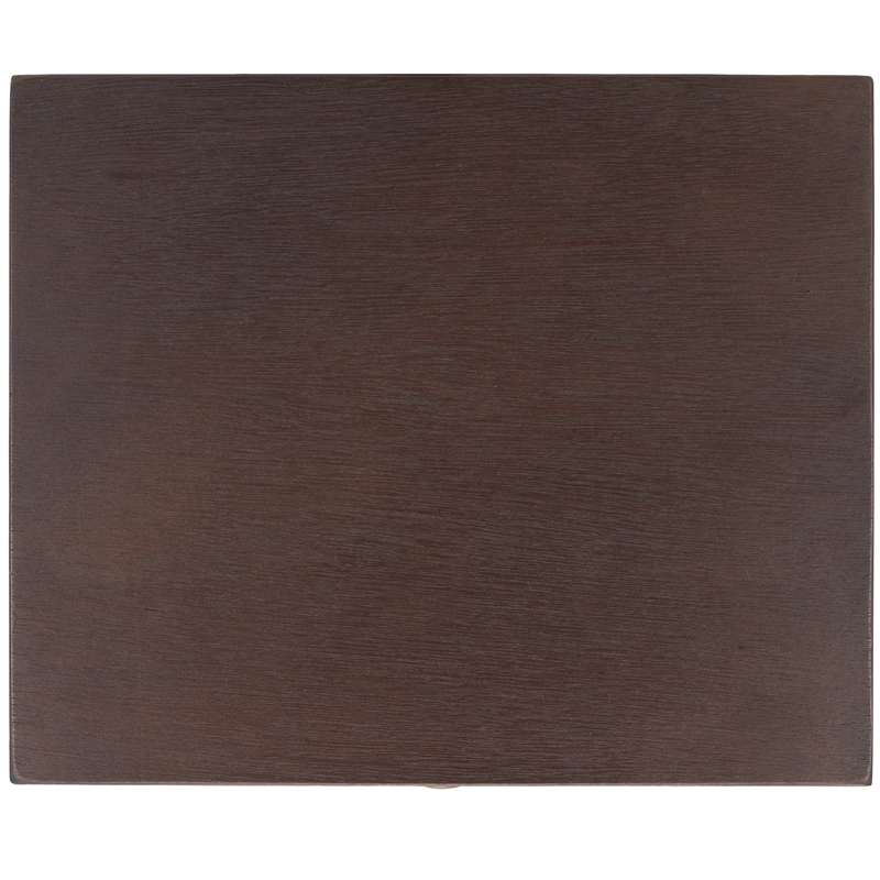 Safavieh Maxine Wood and Metal Accent Table With Storage Drawer in Walnut