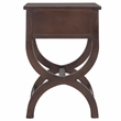 Safavieh Maxine Wood and Metal Accent Table With Storage Drawer in Walnut