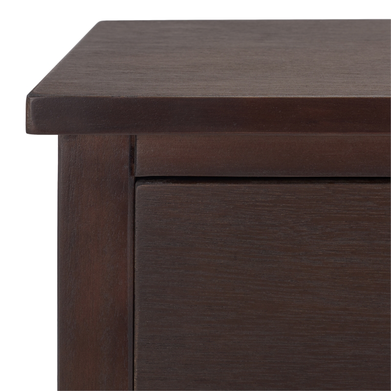Safavieh Maxine Wood and Metal Accent Table With Storage Drawer in Walnut