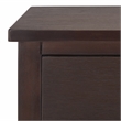 Safavieh Maxine Wood and Metal Accent Table With Storage Drawer in Walnut