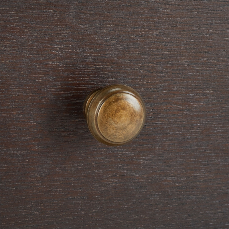Safavieh Siobhan Wood and Metal Accent Table With Storage Drawer in Walnut