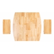 Safavieh Casey Wood 3 Piece Drop Leaf Pub Set in Natural / White