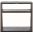 Safavieh Munson Wood 2 Shelf Console Table in Dark Oak