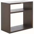 Safavieh Munson Wood 2 Shelf Console Table in Dark Oak