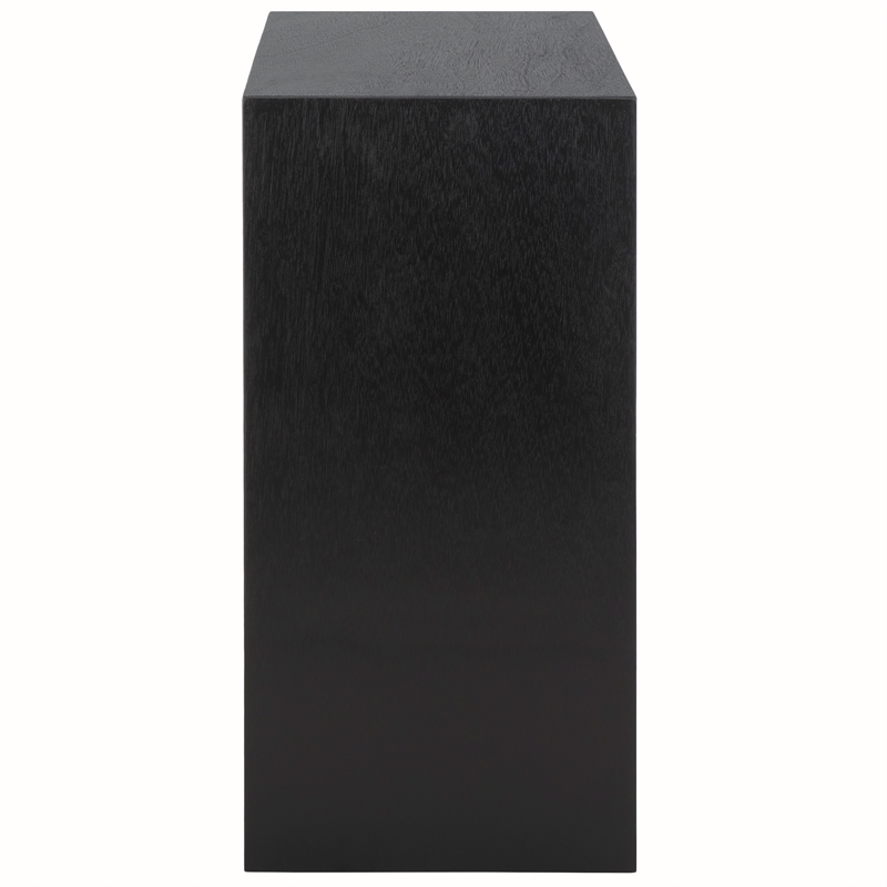 Safavieh Munson Wood  2 Shelf Console Table in Black