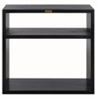 Safavieh Munson Wood  2 Shelf Console Table in Black