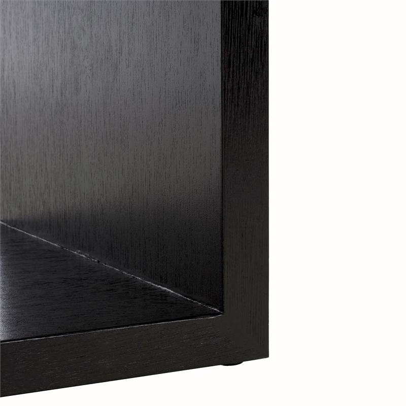 Safavieh Munson Wood  2 Shelf Console Table in Black